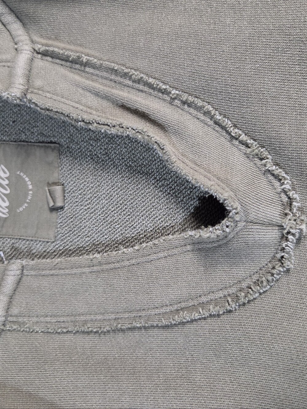 aerie Olive Green Distressed Hoodie - Picture 10 of 13